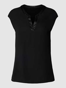 Comma T-Shirt Basic mit Tunika-Ausschnitt