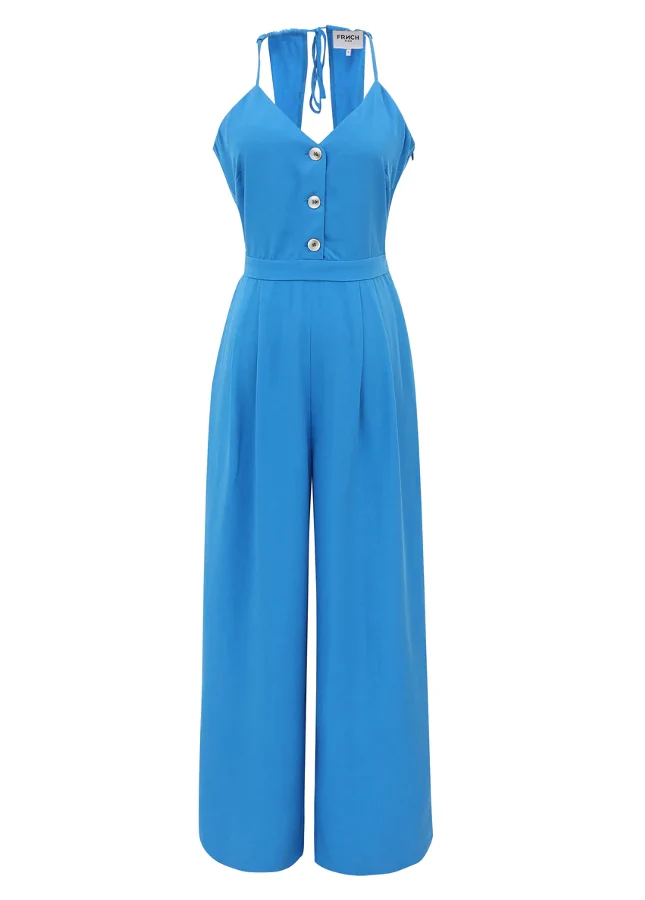 FRNCH Blauwe jumpsuit palma -