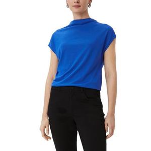 Comma Blusenshirt, mit Wasserfallkragen