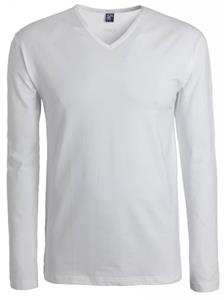 Alan Red ange Mouw T-shirt Oslo 1pack Stretch V-hals Wit  