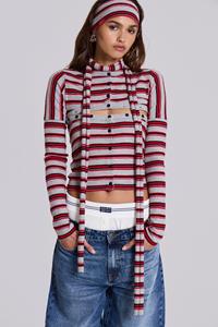 Jaded London Isla Stripe 3 In 1 Cardigan