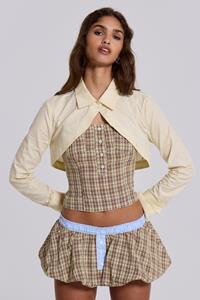 Jaded London Lulu Check Corset Top