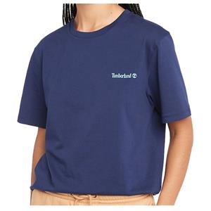 Timberland  Small Linear Logo Print Tee - T-shirt, blauw
