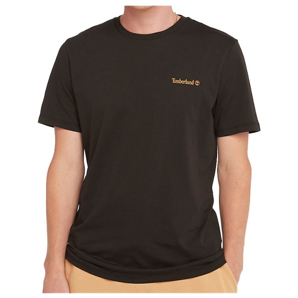 Timberland  Small Linear Logo Print Tee - T-shirt, zwart