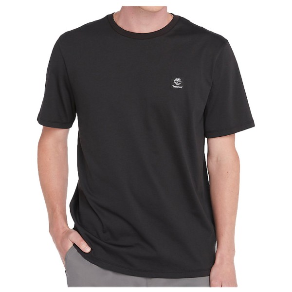 Timberland  Short Sleeve Woven Badge Tee - T-shirt, zwart