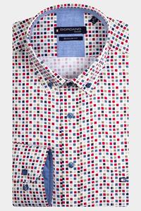 Giordano Casual hemd korte mouw league spaced squares print 416029/30