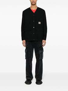 Carhartt WIP Ripstop overhemd met logopatch - Zwart