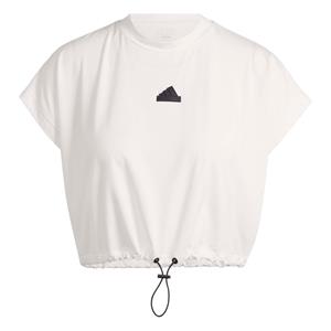 Adidas City Escape Crop T-shirt Met Elastisch Koord