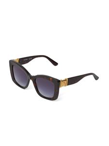 Karl Lagerfeld KL Heritage zonnebril met schildpadschild-design - Bruin