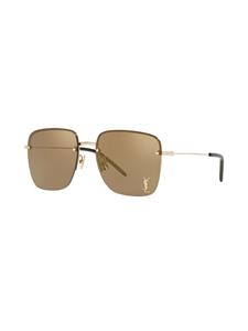 Saint Laurent Eyewear Zonnebril met vierkant montuur - Goud