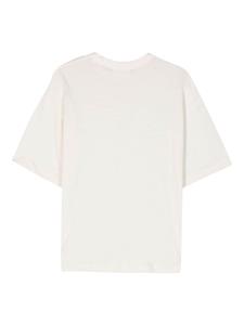 YMC Gestreept T-shirt van linnenblend - Wit