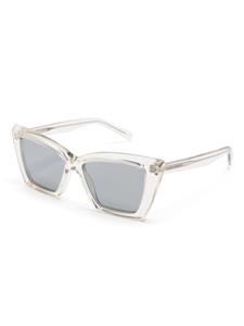 Saint Laurent Eyewear Zonnebril met vlindermontuur - Beige
