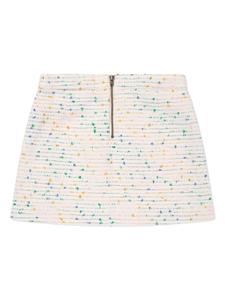 Bonpoint Tonka tweed mini-rok - Wit