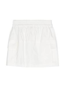 Monnalisa High waist rok met logoplakkaat - Wit