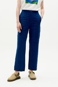 Thinking mu Damen vegan Hose Mariam Seersucker Blau