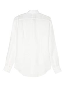 Eleventy long-sleeve linen shirt - Wit