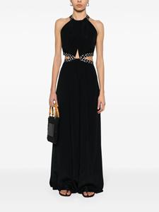 DVF Diane von Furstenberg Maxi-jurk met cape - Zwart