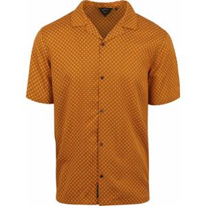 Superdry Overhemd Short sleeve Oranje Geo Tan Print