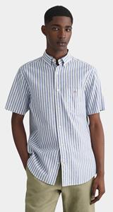 Gant Blusenshirt REG COTTON LINEN STRIPE SS SHIRT