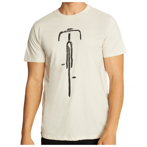 Dedicated  T-Shirt Stockholm Bike Front - T-shirt, beige