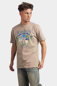 Pure Path Desert mirage t-shirt taupe