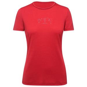 Thermowave  Women's Merino Life T-Shirt Van Life - Merinoshirt, rood