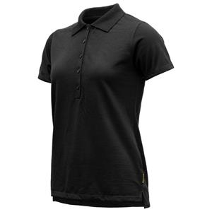 Devold  Women's Pique T-Shirt - Merinoshirt, zwart