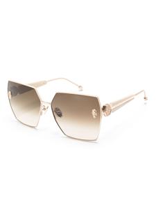 Philipp Plein geometric-frame sunglasses - Goud