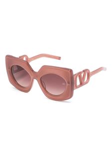 Valentino Eyewear Zonnebril met oversized montuur - Roze