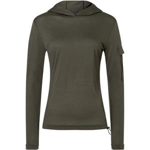 SUPER.NATURAL Hoodie für Damen, Merino, weich RELAX LIGHT POCKET Armtasche