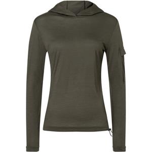 Super.Natural  Women's Relax Light Pocket Hoodie - Merinohoodie, bruin