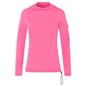 SUPER.NATURAL Hoodie für Damen, Merino, weich RELAX LIGHT POCKET Armtasche
