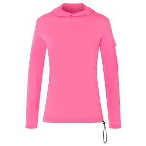 Super.Natural  Women's Relax Light Pocket Hoodie - Merinohoodie, roze