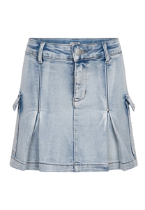 Indian Blue Jeans Meisjes spijkerrokje cargo - Licht denim
