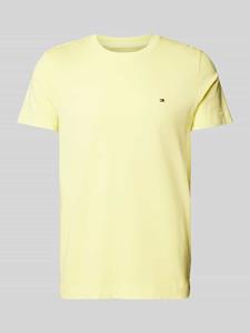 Tommy Hilfiger Slim fit T-shirt met logostitching, model 'GARMENT'