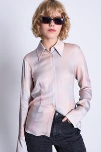JAN N JUNE JAN 'N JUNE Damen vegan Bluse Celia Aurora Druck