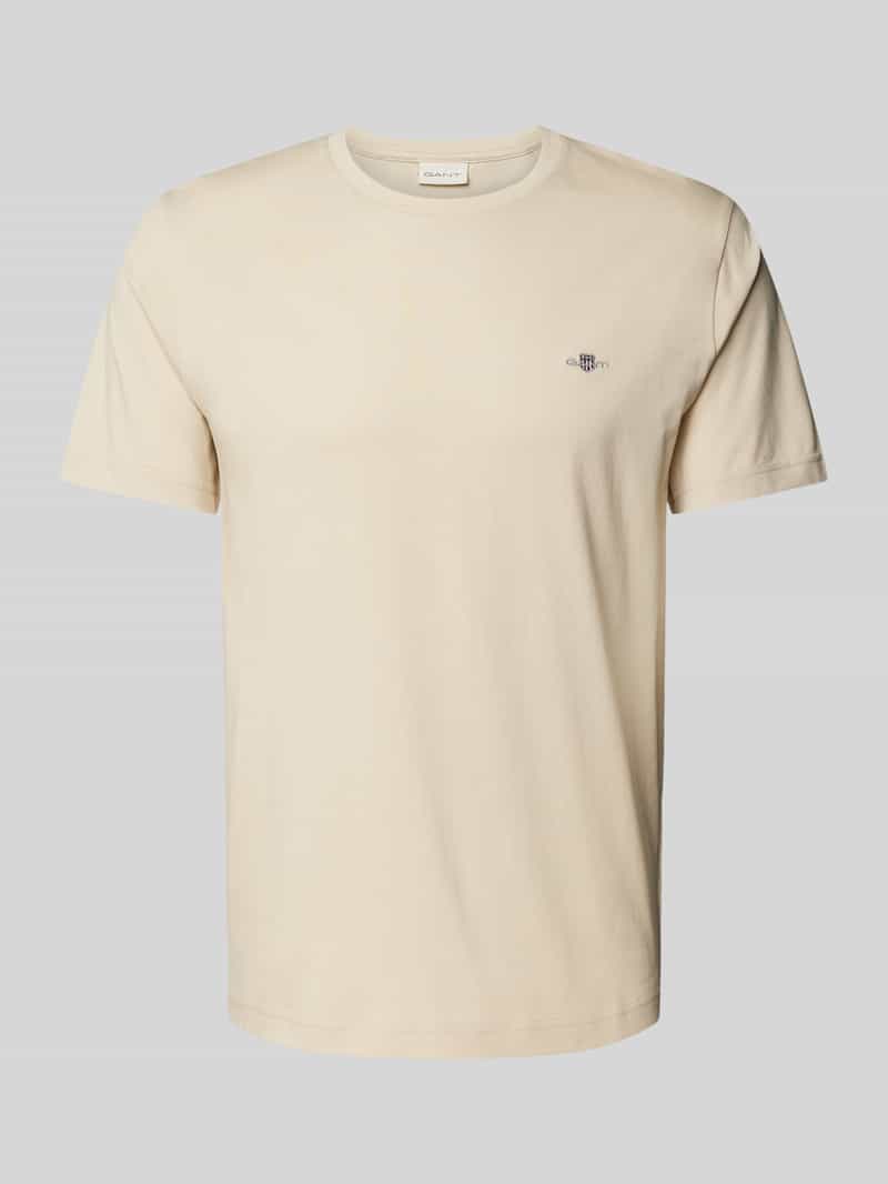 Gant Regular fit T-shirt in gemêleerde look