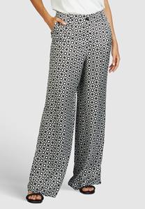 MARC AUREL Bundfaltenhose mit Minimalprint