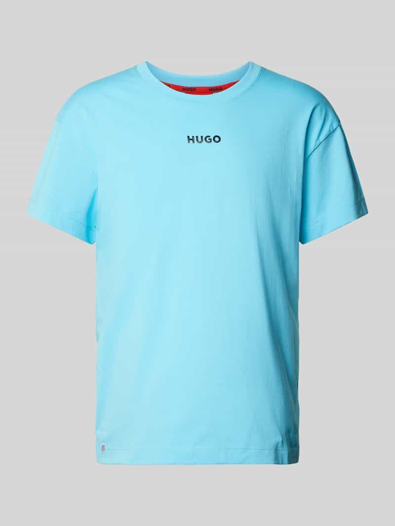 HUGO T-shirt met labelprint