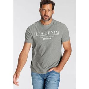 H.I.S T-shirt met logoprint voor