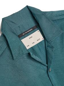 Song For The Mute crinkled cotton shirt - Blauw