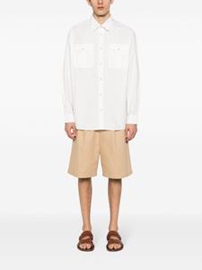 Emporio Armani chest-pockets cotton shirt - Wit
