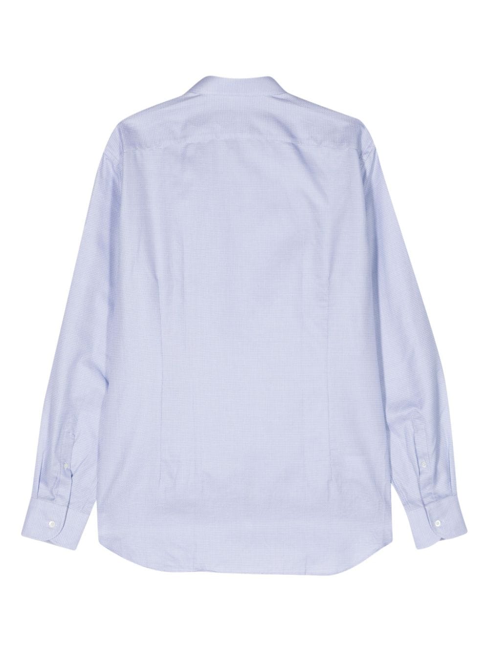 Corneliani jacquard cotton shirt - Blauw