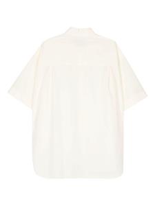 Studio Nicholson poplin short-sleeved shirt - Geel