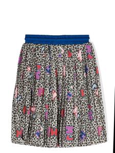 marcjacobskids Marc Jacobs Kids Plooirok met luipaardprint - Beige