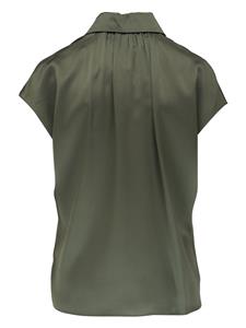 Vince spread-collar silk shirt - Groen