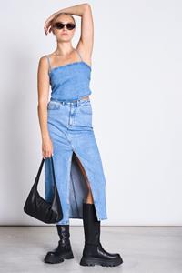 JAN N JUNE JAN 'N JUNE Damen vegan Denim Top Sera Hellblau