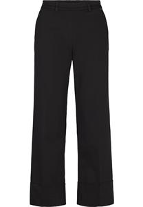 LAURIE Damen vegan Hose Phoebe Turnup Loose Crop Schwarz