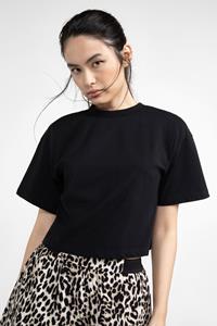 Lovjoi Damen vegan T-Shirt Calathea Schwarz