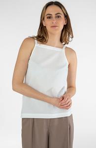 STORY OF MINE Damen vegan Top Seersucker Weiß